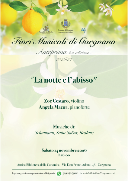 Fiori Musicali in Gargnano: The Night and the Abyss