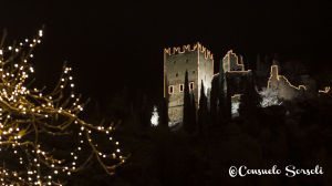 Castello di arco illuminato