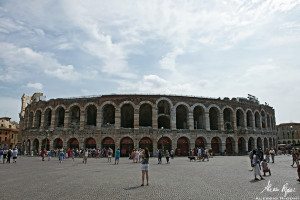 Piazza Brà e l'Arena di Verona