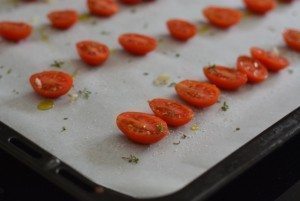 Spätzle alle molche con pomodorini confit e al profumo di basilico