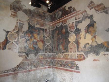 Castello di Arco - affreschi due pareti