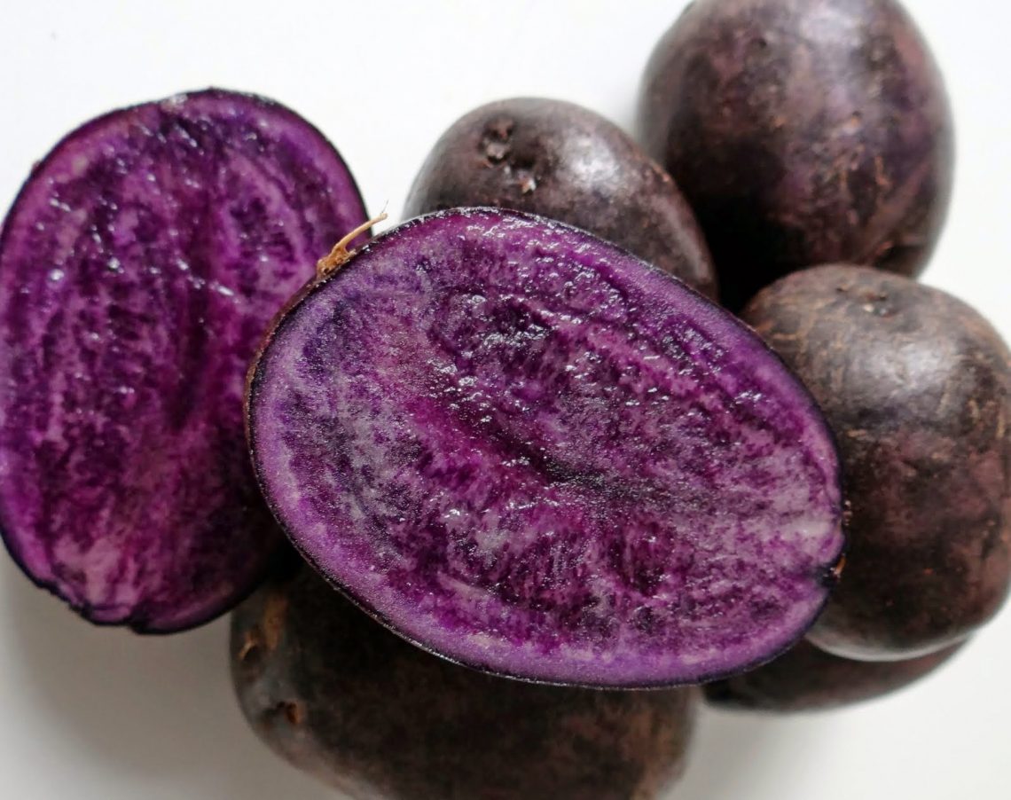 Le patate viola si coltivano in Valle di Ledro