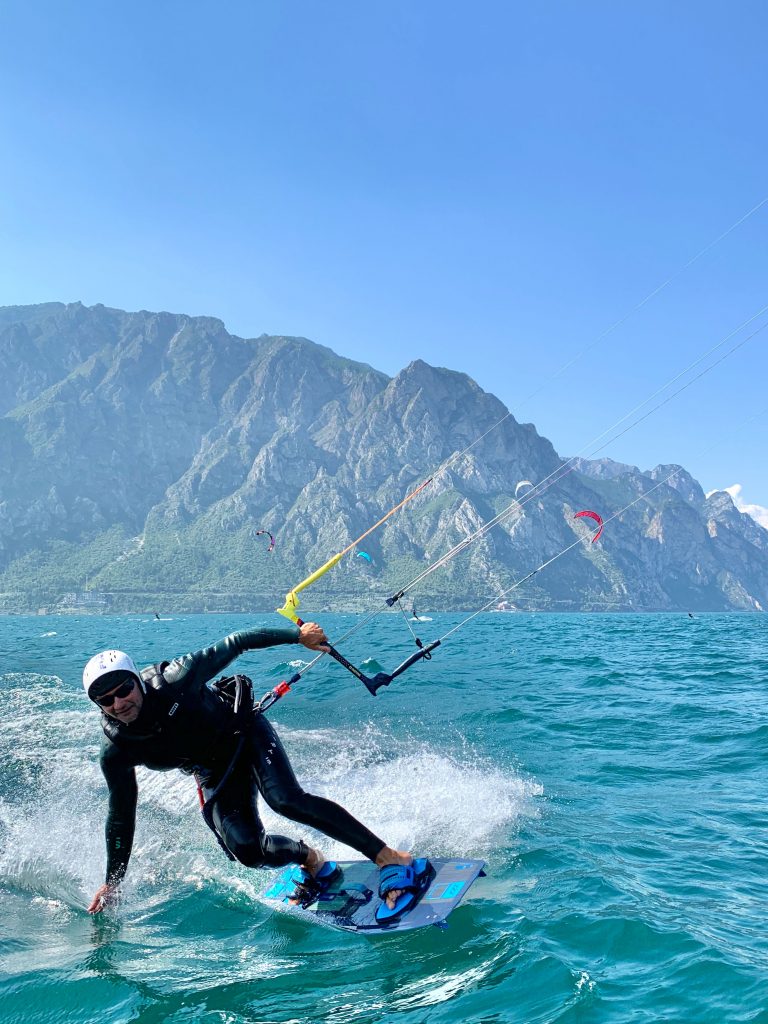 Lake Garda: top spot for kitesurfing. 