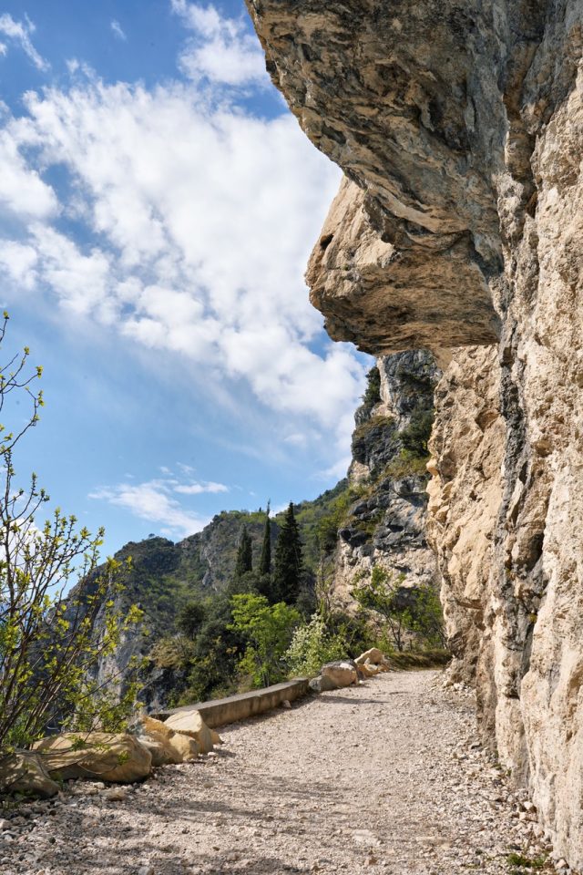 Ponale Riva Del Garda The Ponale Path, a scenic route overlooking Lake Garda.