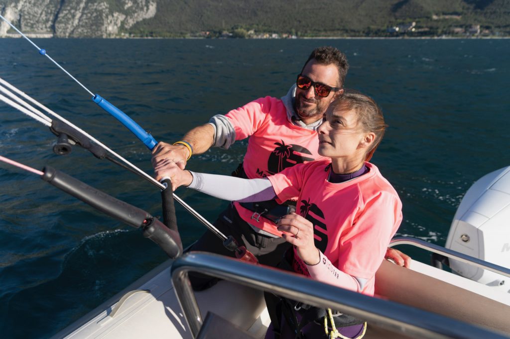 Lake Garda: top spot for kitesurfing. 