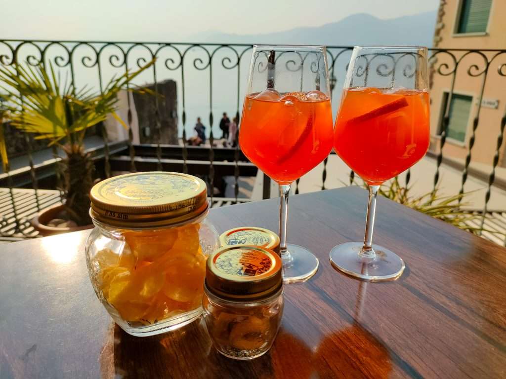 aperitif on lake garda