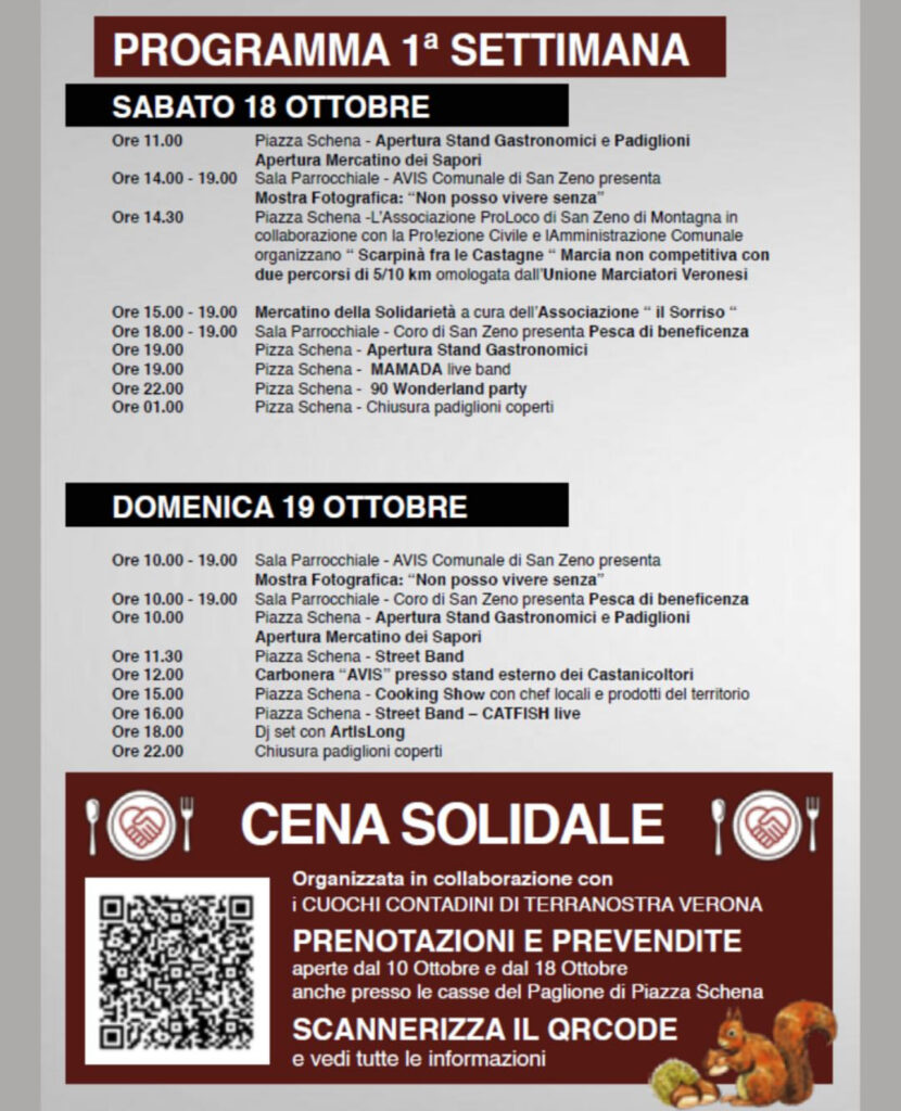 festa del marrone di san zeno dop