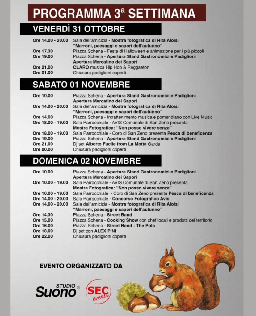 festa del marrone di san zeno dop