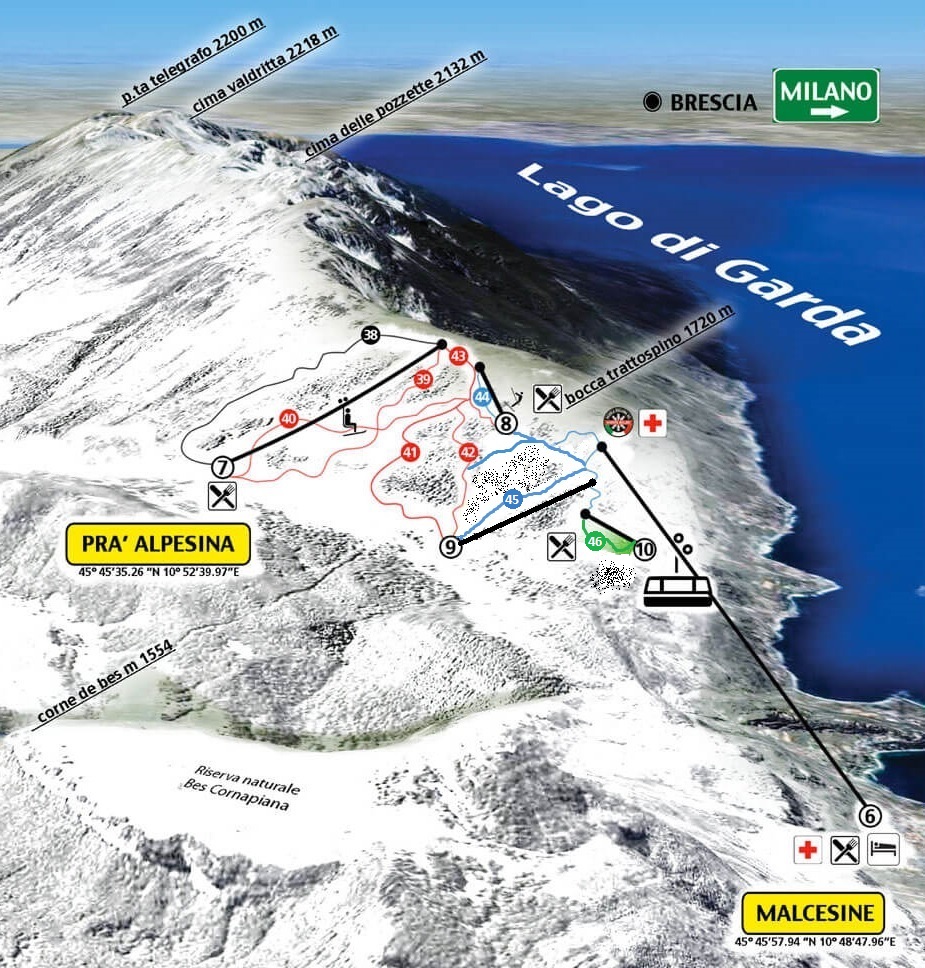 inverno sul monte baldo